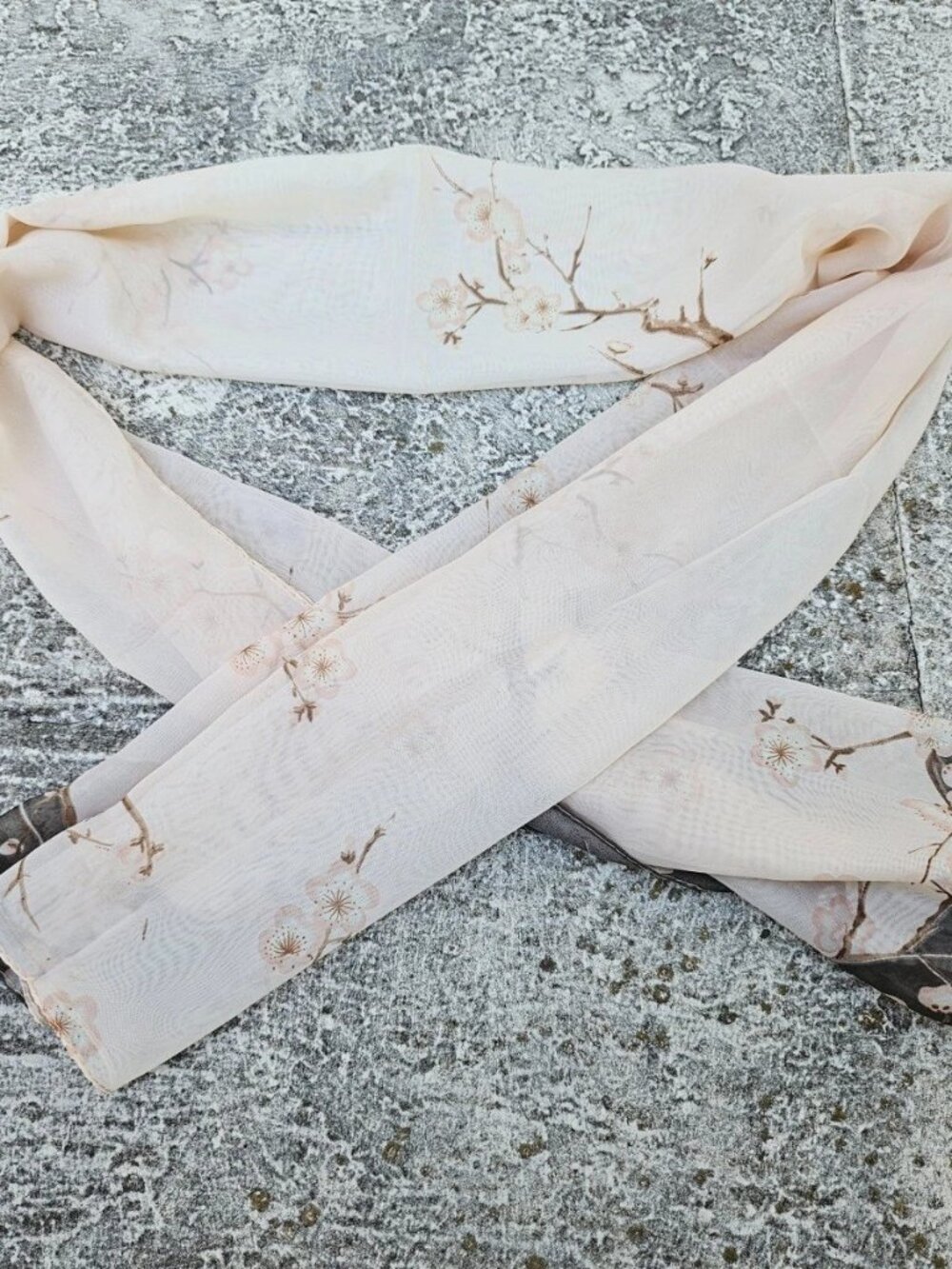 Women Scarf Long Chiffon Blossom Oriental Light Weight Long Scarf New